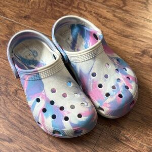 Girls TieDye Crocs